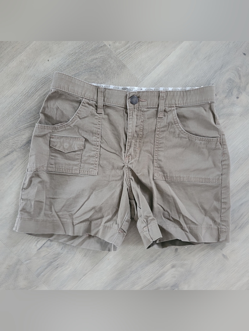 Lee Women's Cargo Shorts Brown Size 6 Gorpcore Hiking Camping Outdoor Neutral